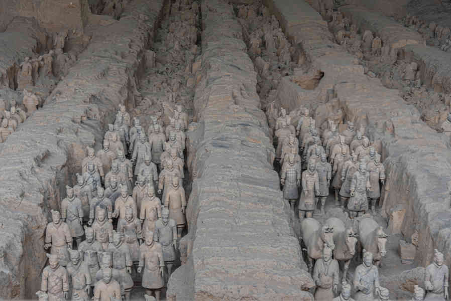 China - Xi'an 006 - mausoleo de Qin Shi Huang - Guerreros de Terracota